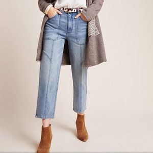 Pilcro High Rise Seamed Crop Jeans